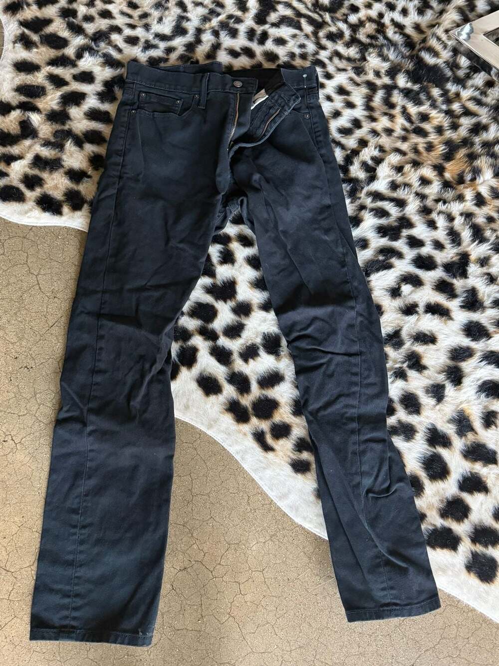 Levi's 513 Slim Straight Black Jeans W31 L32